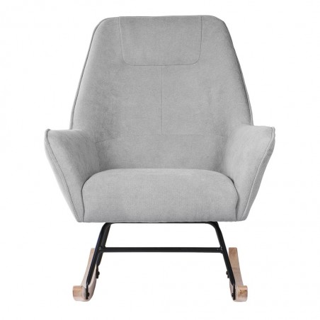Mecedora Grey Light con patines madera 77x88x97h