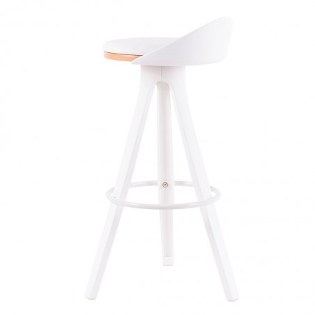 Taburete blanco diseño moderno - 49x48x86h