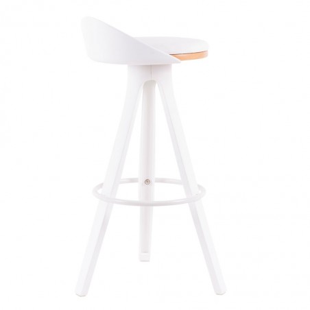 Taburete blanco diseño moderno - 49x48x86h