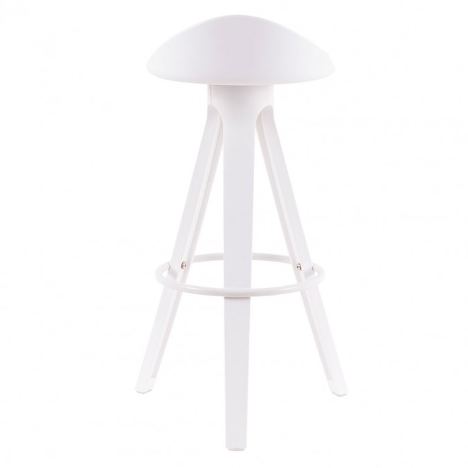 Taburete blanco diseño moderno - 49x48x86h