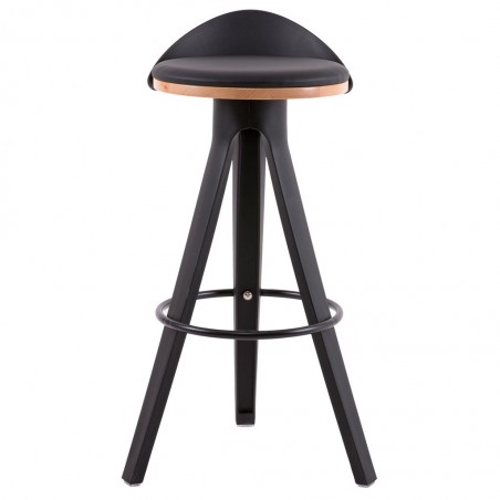 Taburete negro diseño moderno - 49x48x86h