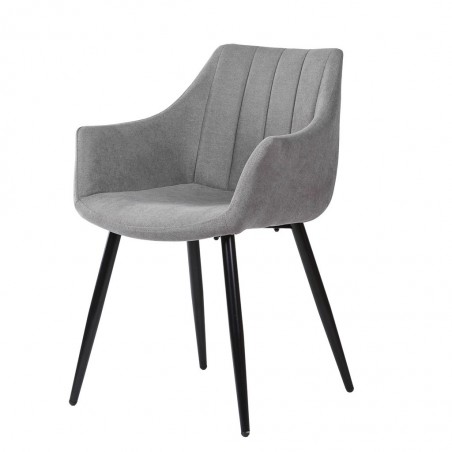 Sillón estilo Mid Century Grey Light 56x59x84h