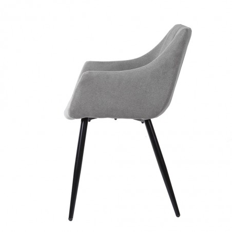 Sillón estilo Mid Century Grey Light 56x59x84h