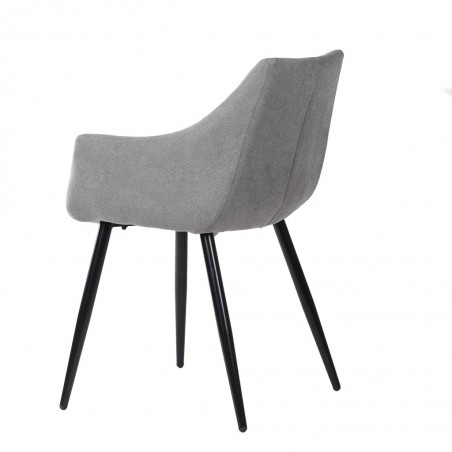 Sillón estilo Mid Century Grey Light 56x59x84h