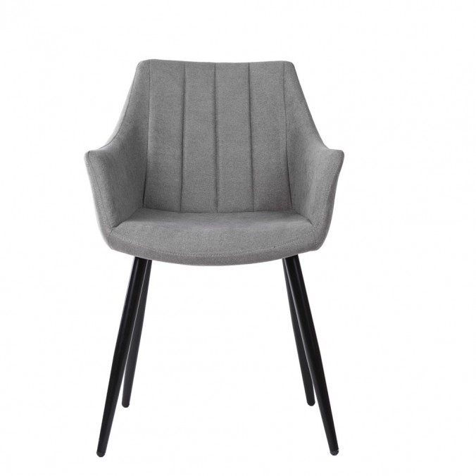 Sillón estilo Mid Century Grey Light 56x59x84h