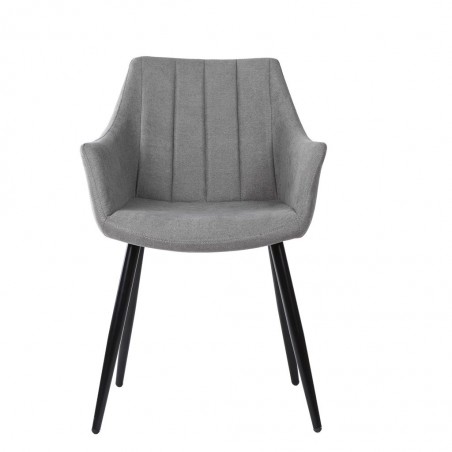 Sillón estilo Mid Century Grey Light 56x59x84h