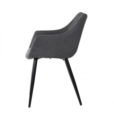 Sillón estilo Mid Century Grey Dark 56x59x84h