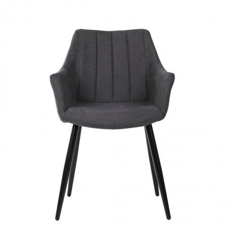 Sillón estilo Mid Century Grey Dark 56x59x84h