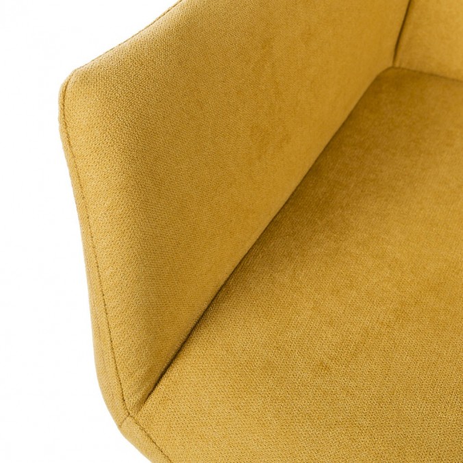 Sillón estilo Mid Century Mostaza 56x59x84h