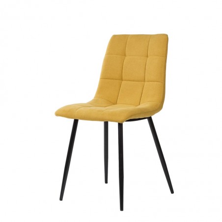 Silla diseño contemporáneo mostaza- 45x56x86h