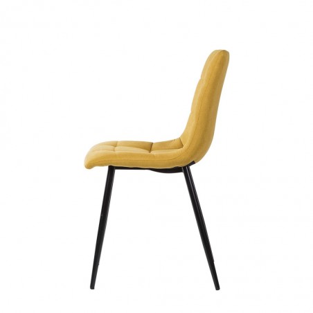 Silla diseño contemporáneo mostaza- 45x56x86h