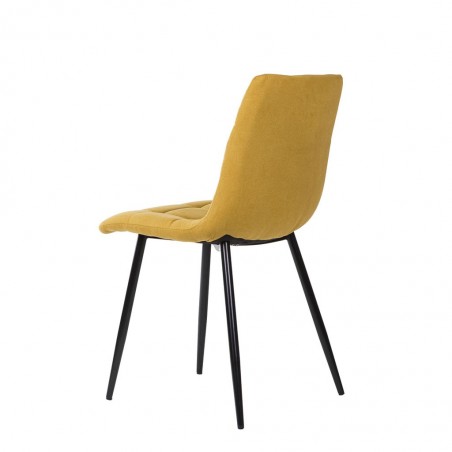 Silla diseño contemporáneo mostaza- 45x56x86h