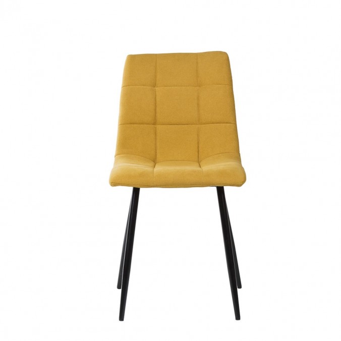 Silla diseño contemporáneo mostaza- 45x56x86h