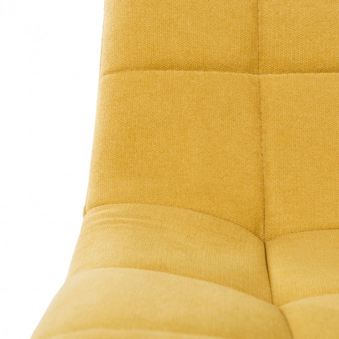 Silla diseño contemporáneo mostaza- 45x56x86h