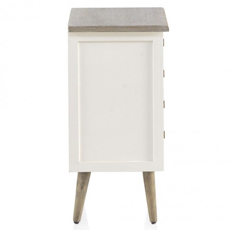 Mesita de noche 4 cajones estilo Romántico 48x35x92h