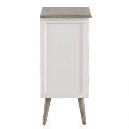 Mesita de noche cajón y puerta estilo Romántico 48x35x76h