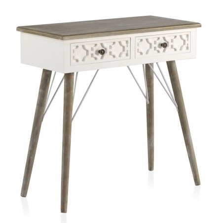 Cosola con dos cajones estilo Romántico 47x35x76h