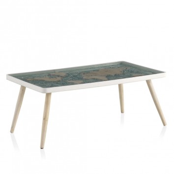 Mesa de centro mapamundi 110x60x44h