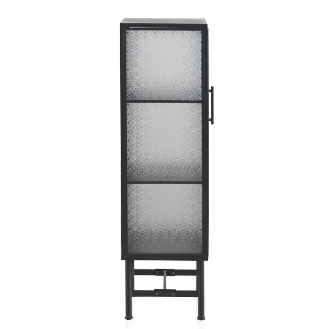 Vitrina de pié con puerta estilo industrial 42x35x120h