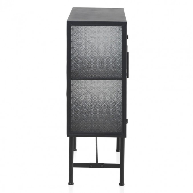 Vitrina de pié con 3 puertas estilo industrial 95x34x96h