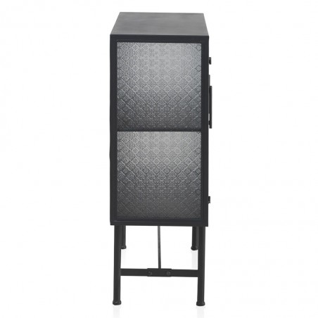 Vitrina de pié con 3 puertas estilo industrial 95x34x96h