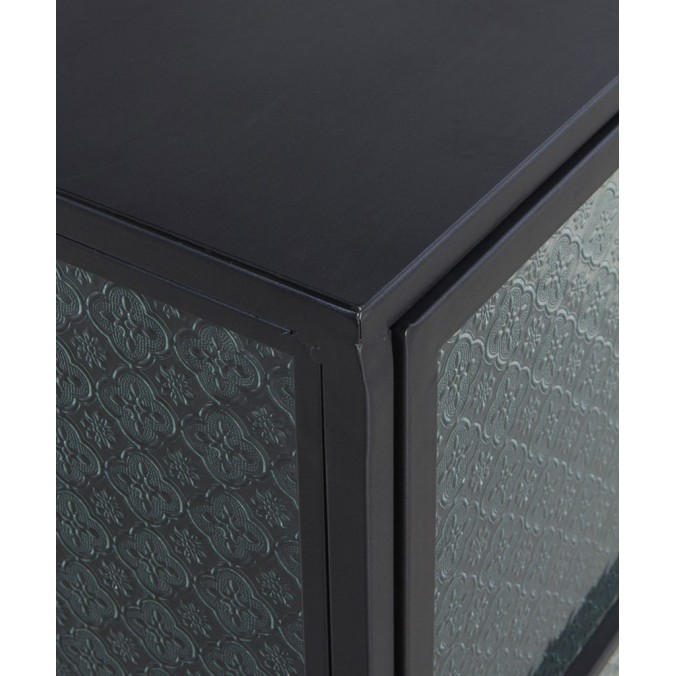 Vitrina de pié con 3 puertas estilo industrial 95x34x96h