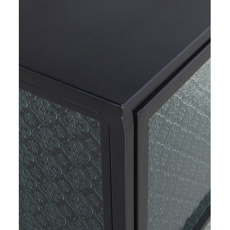 Vitrina de pié con 3 puertas estilo industrial 95x34x96h