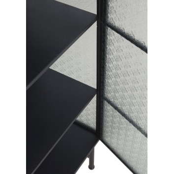 Vitrina de pié con puerta estilo industrial 42x35x120h 2