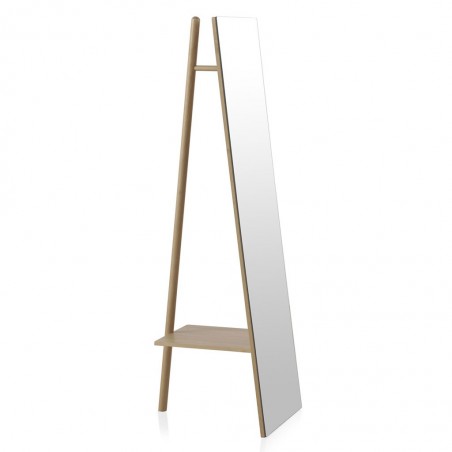 Espejo de pie estilo nórdico 45x160cm en abedul