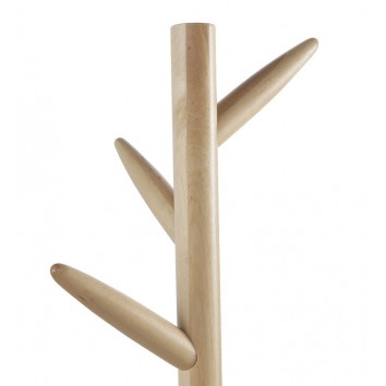 Perchero de pie 169 cm madera natural de abedul 2