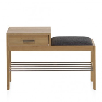 Banqueta-descalzador madera de abedul 80x35x52h 2
