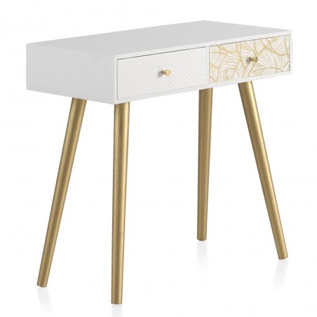 Consola con dos cajones estilo Art deco 80x40x78h