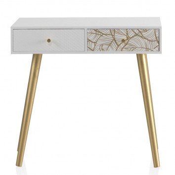 Consola con dos cajones estilo Art deco 80x40x78h 2