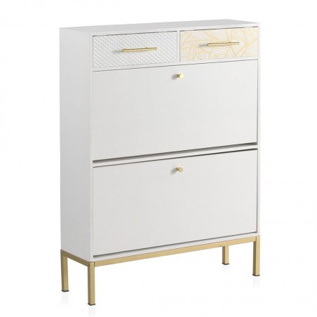 Zapatero con dos cajones estilo Art deco 78x24x104h