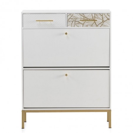 Zapatero con dos cajones estilo Art deco 78x24x104h