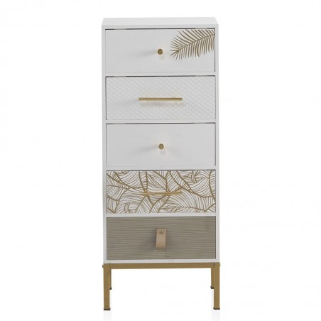 Sinfonier con cinco cajones estilo Art deco 40x30x100h