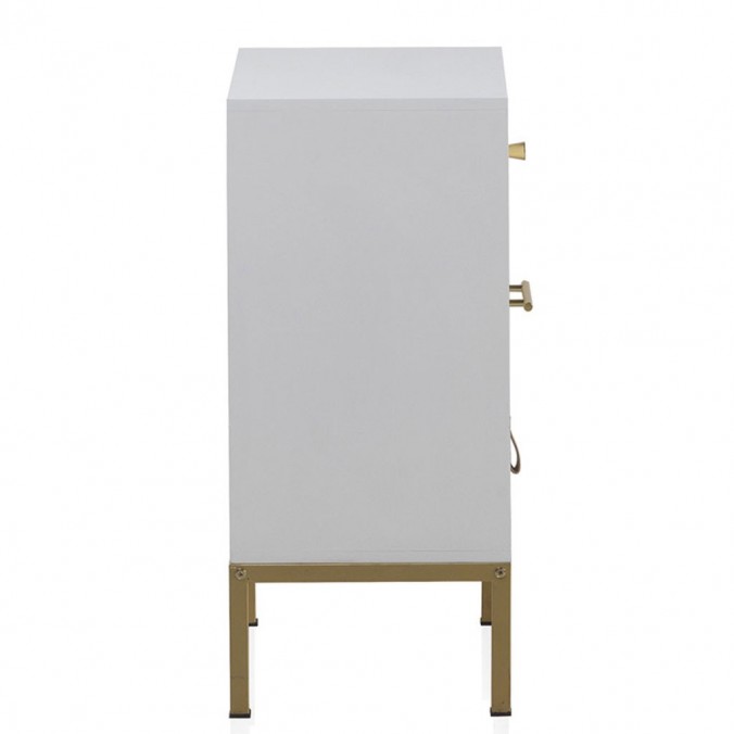 Mesita con tres cajones estilo Art deco 40x30x74h