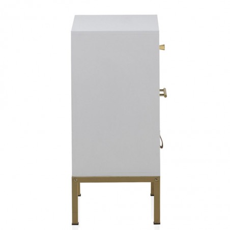 Mesita con tres cajones estilo Art deco 40x30x74h