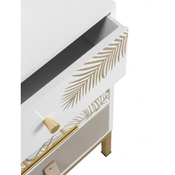 Mesita con tres cajones estilo Art deco 40x30x74h 2