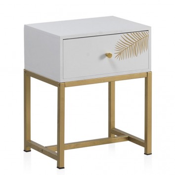 Mesita con un cajón estilo Art deco 40x30x50h