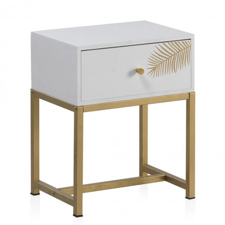 Mesita con un cajón estilo Art deco 40x30x50h