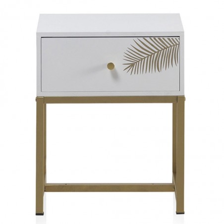 Mesita con un cajón estilo Art deco 40x30x50h