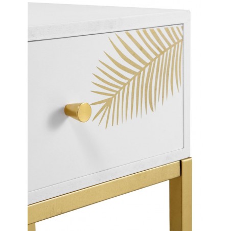 Mesita con un cajón estilo Art deco 40x30x50h