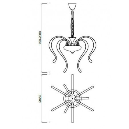 Lámpara techo led nur 