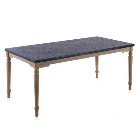 Mesa de comedor estilo provenzal 180x90x77h