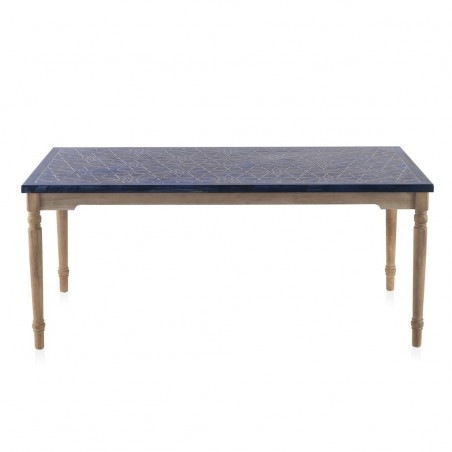 Mesa de comedor estilo provenzal 180x90x77h