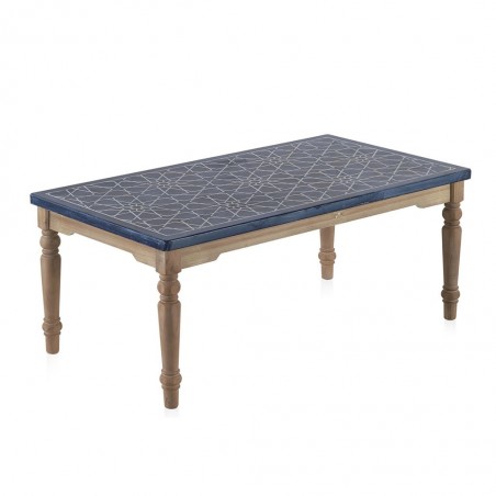 Mesa de centro estilo provenzal 110x60x45h