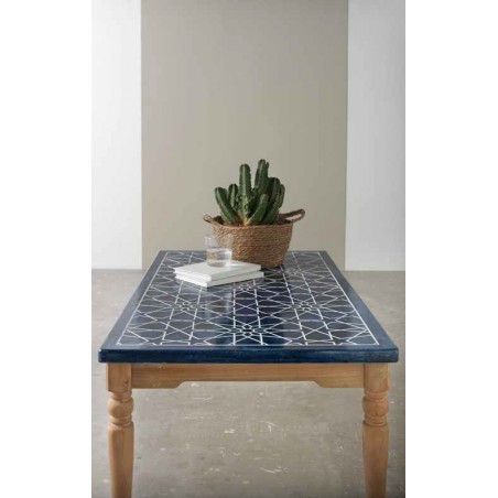 Mesa de centro estilo provenzal 110x60x45h