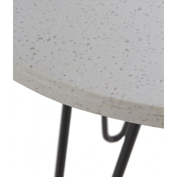 Mesa auxiliar estilo Vintage marmol - 40x43h 2