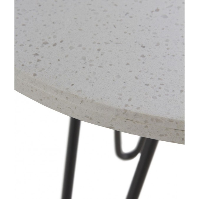 Mesa auxiliar estilo Vintage marmol - 40x43h